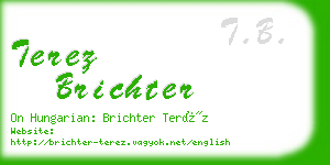 terez brichter business card